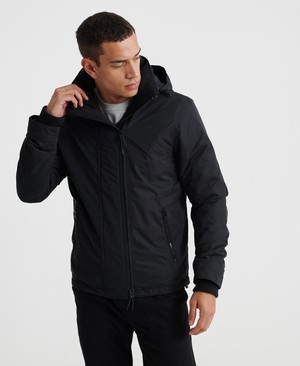 Superdry Microfibre SD-Windcheater Férfi Kabát Fekete | OAFET0243